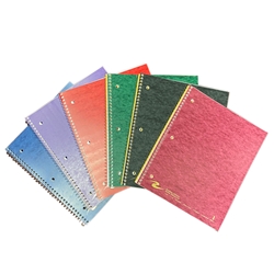 1 Subject Assorted Colors Spiral Notebook