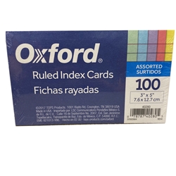 Oxford Colored 4" x 6" Index Cards