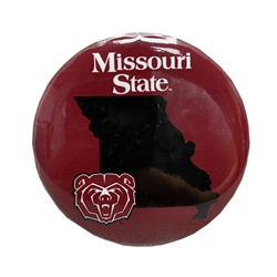 Missouri State State of Missouri Bear Head Maroon Button