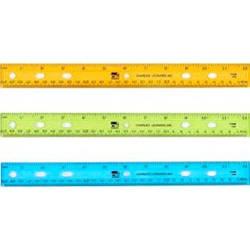 Plastic 12 inch Assorted Color Ruler