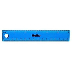 Plastic 6 inch Ruler Assorted Colors
