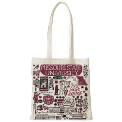 Missouri State University Canvas Tote Bag by Julia Gash