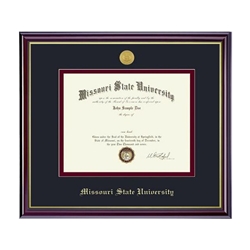 Missouri State University Medallion Diploma Frame