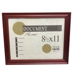 Cherry Certificate Frame