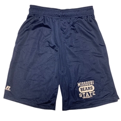 Russell Missouri State University Bears Navy Mesh Shorts