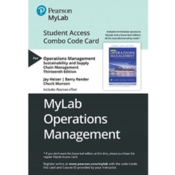 *OPERATIONS MGT MYLAB EBOOK COMBO ACCESS*OLD ED*