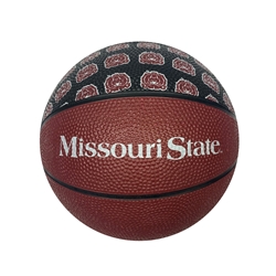 Logo Brands Mini Maroon MO State Bear Head Basketball