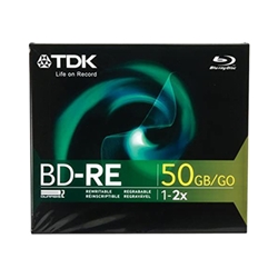 TDK BD-RE Blu Ray 50GB