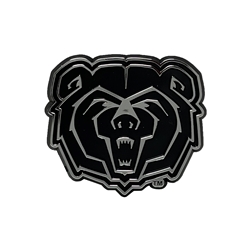Missouri State Bookstore - Varsity Line Black Plastic Bear Head Auto Emblem