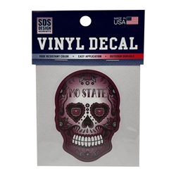 SDS Design MO State Skull 3" Vinyl Decal