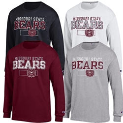 Champion Missouri State Bears Bear Head Long Sleeve Tee