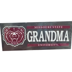Missouri State University Grandma Bear Head Decal
