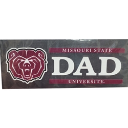 Missouri State University Dad Bear Head Decal