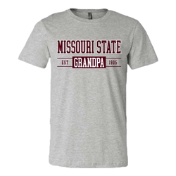 Bella Canvas Missouri State Grandpa Est 1905 Oxford Short Sleeve