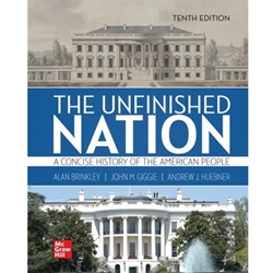 UNFINISHED NATION: CONCISE HIST AMER PEO VOL 1(LL)-NO CODE