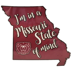 SDS Design I'm in a Missouri State of Mind Bear Head in State of Missouri Vinyl Decal