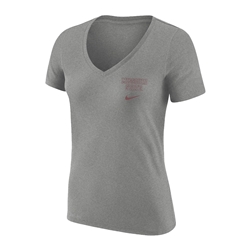 Nike Missouri State Gray Ladies Short Sleeve V-neck Tee