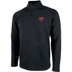 Charles River Bear Head Black Quarter Zip