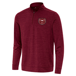 Antigua Embroidered Bear Head Men's Maroon Quarter Zip Pull-Over