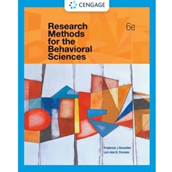 RESEARCH METHODS FOR BEHAVIORAL SCIENCES