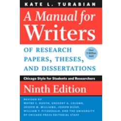 MANUAL FOR WRITERS OF RESEARCH PAPERS, THESES, AND DISSERTATIONS