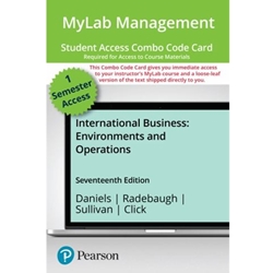 INTERNATIONAL BUSINESS PEARSON ETEXT COMBO