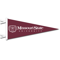 Collegiate Pacific Bear Head Missouri State University Maroon Pennant