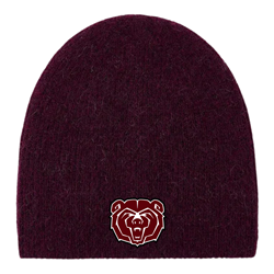 LogoFit Bear Head Maroon and Black Beanie