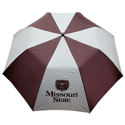 Storm Duds 58 Inch Maroon & White Bear Head Missouri State Umbrella