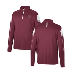 Colosseum Bear Head and Arm Design Maroon 1/4 Zip Pullover