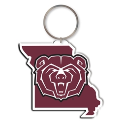 Jardine Bear Head in State of Missouri Keychain