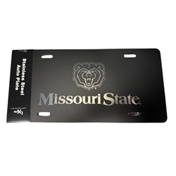 LXG Bear Head Missouri State Stainless Steel Auto Plate