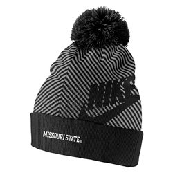 Nike Missouri State Black and Gray Stocking Cap with Pom