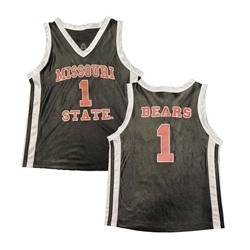 Little King Missouri State No. 1 Bears Black Youth Basketball Jersey