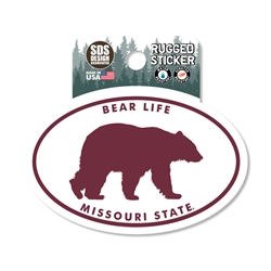 SDS Design Missouri State Walking Bear Bear Life Sticker