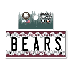 SDS Design State of Missouri License Plate Sticker