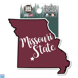 SDS Design Missouri State in State of Missouri Sticker