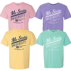 Mo State University Springfield, Mo Established 1905 Pastel Tees