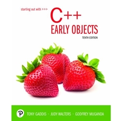 STARTING OUT WITH C++ EARLY OBJECTS (LOOSE-LEAF)