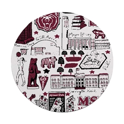 Missouri State University Collage White 4 Pack Coasters by Julia Gash