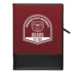 MCM Missouri State University Bear Head Bears Est. 1905 Maroon Padfolio