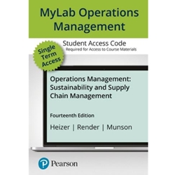 OPERATIONS MGT MYLAB ETEXT ACCESS CODE