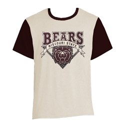 Starter Bears Missouri State Bear Head Cream Short Sleeve