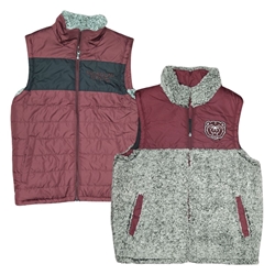 G-III Bear Head Reversible Full Zip Vest