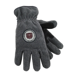 LogoFit Missouri State University Bears Bear Head Charcoal Gloves