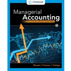 MANAGERIAL ACCOUNTING