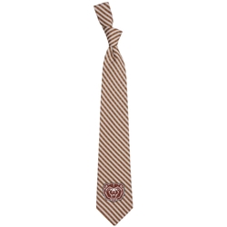 Eagles Wings Bear Head Maroon Gingham Tie