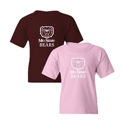 Gildan Bear Head Mo State Bears Youth Short Sleeve