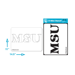 U-Stencil Large MSU Stencil