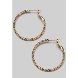 Girly Textured Hoops